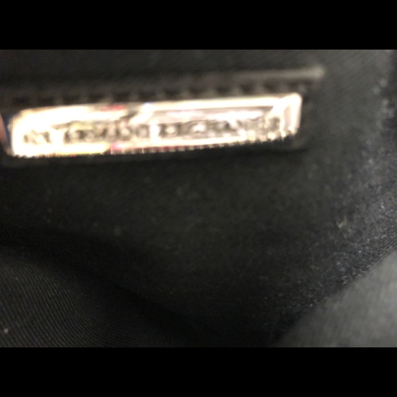 Armani Exchange leather clutch